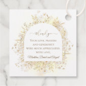 Étiquettes Cadeau Baptism thank you (Dos)