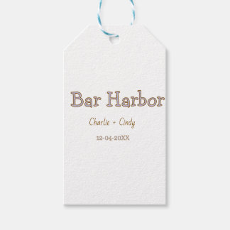 Étiquettes-cadeau Bar Harbor bachelorette party bridesmaid wedding a