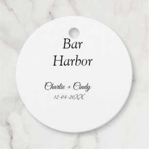 Étiquettes Cadeau Bar Harbour bachelorée fête d'honneur mariage a