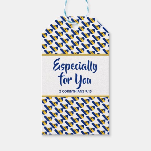 Étiquettes-cadeau BARBADOS Christian Custom PARTICULIÈREMENT POUR VO (Devant)