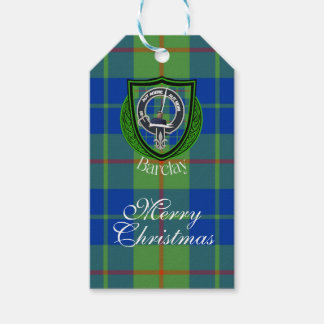 Étiquettes-cadeau Barclay Scottish Clan Tartan & Crest