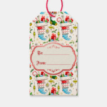 Bas de Noël Rétro Vintage