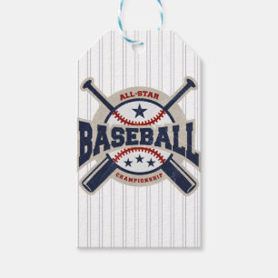 Étiquettes-cadeau Baseball All Star Team Sport Anniversaire