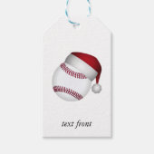 Étiquettes-cadeau Baseball de Noël (Devant)