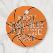 Étiquettes Cadeau Basketball Graduation Party Guestbook (Devant)