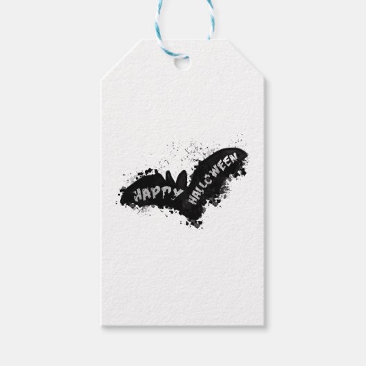 Étiquettes-cadeau Bat d'Halloween (Devant)