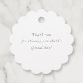 Étiquettes Cadeau BAT MITZVAH moderne élégant floral joli rose (Dos)