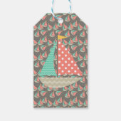 Étiquettes-cadeau Bateaux à gros (Devant)