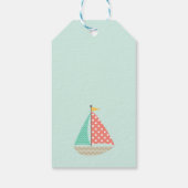 Étiquettes-cadeau Bateaux à gros (Dos)