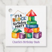 Étiquettes Cadeau Bâtiments à l'anniversaire Merci Bash (Devant)