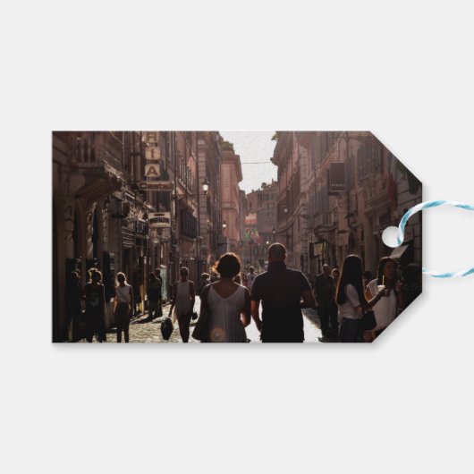 Étiquettes-cadeau Bâtiments de Naples (Devant (Horizontal))