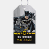 Étiquettes-cadeau Batman | Tableau noir Joyeux Anniversaire De (Dos)