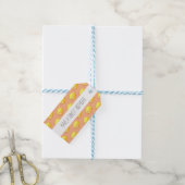 Étiquettes-cadeau Battenberg Gâteau doux Motif d'art Pixel (With Twine)