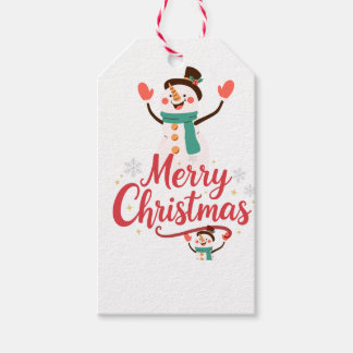 Étiquettes-cadeau Baume à lèvres Joyeux Noël Bonhomme de neige festi