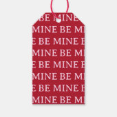 Étiquettes-cadeau Be Mine Valentine’s Day Gift – Romantic Love (Devant)