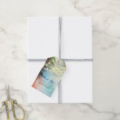 Étiquettes-cadeau Beach Palms Mariage d'aquarelle Merci (Avec de la ficelle)