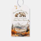 Étiquettes-cadeau Bear Adventure Fall Mountain Neutral Baby shower (Devant)