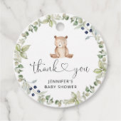 Étiquettes Cadeau Bear Merci tag (Devant)