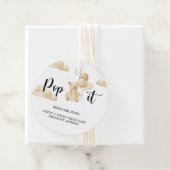 Étiquettes Cadeau Bear Pop it quand elle popote baby shower (En situation)