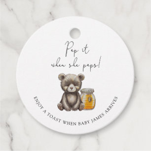 Étiquettes Cadeau Bear Pop it quand elle popote baby shower