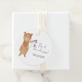 Étiquettes Cadeau Bear Pop it quand elle popote baby shower (En situation)