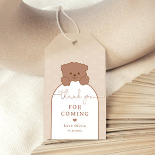 Étiquettes-cadeau Bearly Wait Cute Teddy Bear Minimaliste Baby showe
