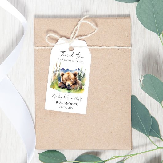 Étiquettes-cadeau Bearly wait ourson aventure en oursons attend le b