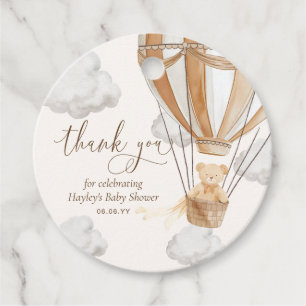 Étiquettes Cadeau Bearly Wait Teddy Bear Tan Merci Baby shower