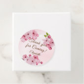 Étiquettes Cadeau Beau Merci de fleurs de cerisiers (En situation)