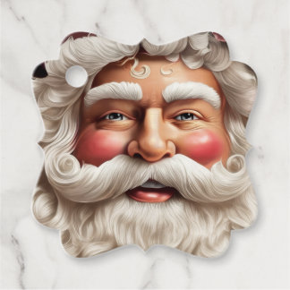Étiquettes Cadeau Beau Père Noël