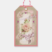 Étiquettes-cadeau Beau rose (Dos)