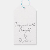 Étiquettes-cadeau Beautiful Cosmetics inspired (Dos)