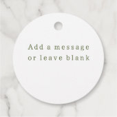 Étiquettes Cadeau Bébé à Bee Daisy Fleur sauvage (Dos)