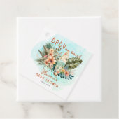 Étiquettes Cadeau Bébé à bord Baby shower de Surf tropical (En situation)
