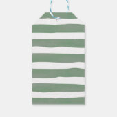 Étiquettes-cadeau Bébé brasse du Merci de Baby shower vert (Dos)