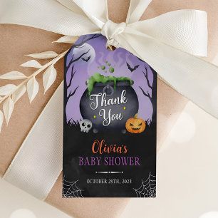 Étiquettes-cadeau Bébé brasse Halloween Baby shower Favor Balise