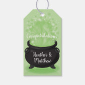 Étiquettes-cadeau Bébé brasse Sorcière douche Halloween Merci (Devant)