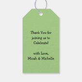 Étiquettes-cadeau Bébé brasse Sorcière douche Halloween Merci (Dos)