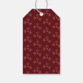 Étiquettes-cadeau Bébé c'est froid dehors Golden Snowflakes (Dos)