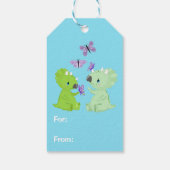 Étiquettes-cadeau Bébé Dinosaur Anniversaire (Dos)