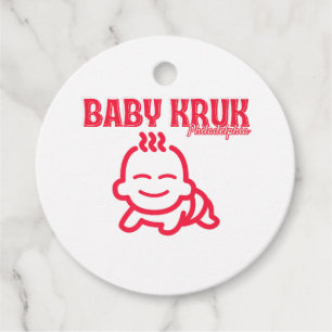 Étiquettes Cadeau Bébé Drôle Kruk Philadelphia Premium