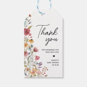 Étiquettes-cadeau Bébé du printemps dans le Baby shower en fleur Fav