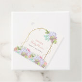 Étiquettes Cadeau Bébé En Fleur Boho Arch Baby shower Cactus (En situation)