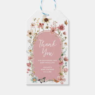 Étiquettes-cadeau Bébé en fleur Fleur sauvage Favoriser Tags