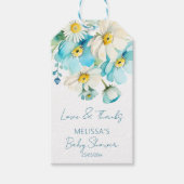 Étiquettes-cadeau Bébé en fleur printemps baby shower d'été faveurs (Devant)