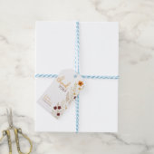 Étiquettes-cadeau Bébé en fleurs Baby shower Fleur sauvage d'automne (Avec de laficelle)