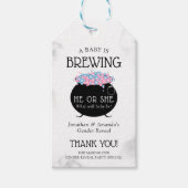 Étiquettes-cadeau Bébé en préparation pour Halloween Révélation du s (Devant)