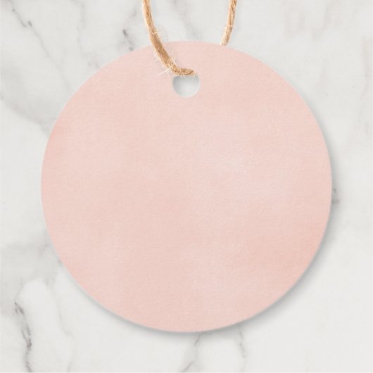 Étiquettes Cadeau Bébé fille bois forêt animaux verdure rose (Dos)