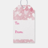 Étiquettes-cadeau Bébé fille et Baby shower rose chiot (Dos)