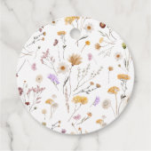 Étiquettes Cadeau bébé fleur sauvage en fleurs (Dos)